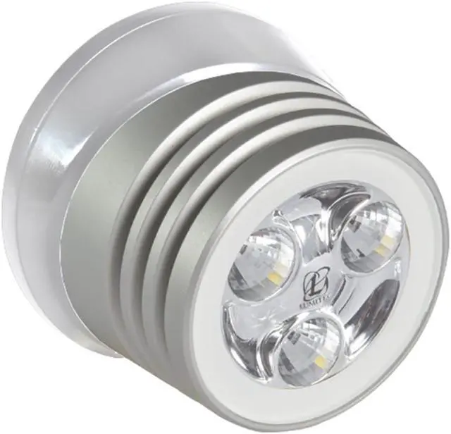Alt view image 10 of 11 - LUMITEC ZEPHYR DECK LIGHT WHITE LED WHITE BASE BRUSHED FINISH 12/24V