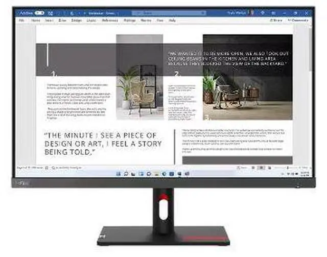 Alt view image 2 of 20 - Lenovo ThinkVision S27i-30 27" Full HD LED Monitor - 16:9 - Storm Gray - 27" Class - In-plane Switching (IPS) Technology - WLED Backlight - 1920 x 1080 - 16.7 Million Colors - 300 Nit - 4 ms
