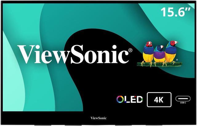 Alt view image 7 of 20 - ViewSonic VX1655-4K-OLED 15.6 Inch 4K UHD Portable OLED Monitor with 2 Way Powered 60W USB C, Mini HDMI, Dual Speakers, and Built in Stand with Smart Cover