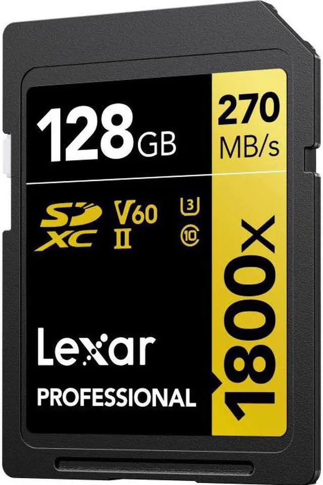 Alt view image 5 of 17 - Lexar 128GB Professional 1800x UHS-II SDXC Memory Card (GOLD Series)