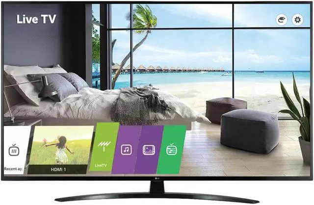 Alt view image 2 of 3 - LG 43UT343H0UA Pro Idiom Pro Centric 4K UHD One-pole Commercial stand 3840 x 2160 60 Hz