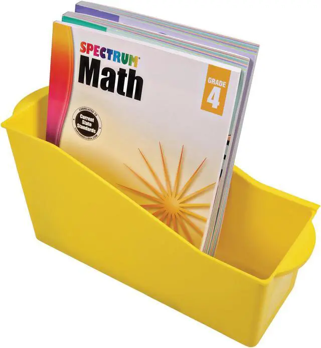Alt view image 2 of 2 - Deflecto 39508YEL Antimicrobial Kids Book Bin (Yellow)