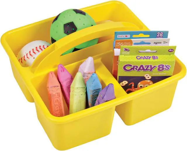 Alt view image 2 of 2 - Deflecto 39505YEL Antimicrobial Kids Creative Storage Caddy (Yellow)