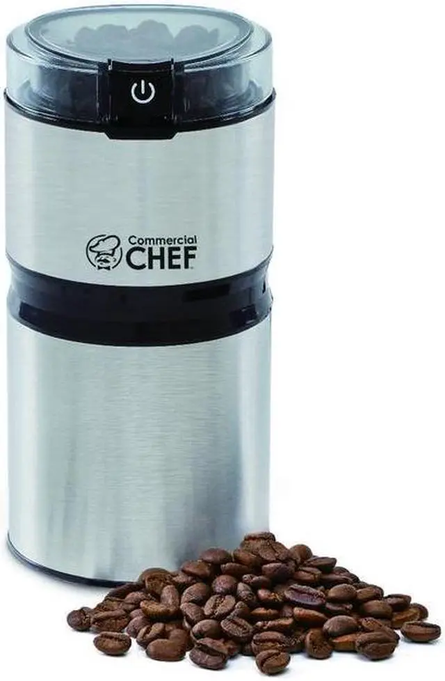 Alt view image 2 of 2 - Commercial Chef CHCG21SSA6 2.1-Oz. Electric Stainless Steel Coffee Grinder