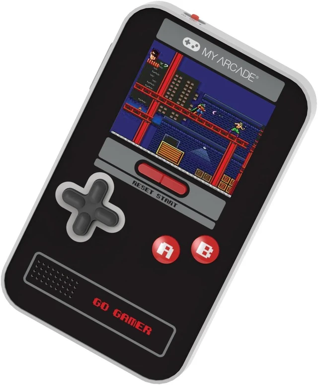 Alt view image 2 of 3 - My Arcade DGUN-3909 Go Gamer Classic 300-in-1 Handheld Video Game System (Black and Red)