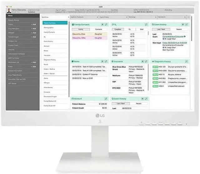Alt view image 5 of 5 - LG 24CN670NK6N 24" IPS FHD All-in-One Thin Client for Medical & Healthcare with Dual-band RFID & Quad-core Processor