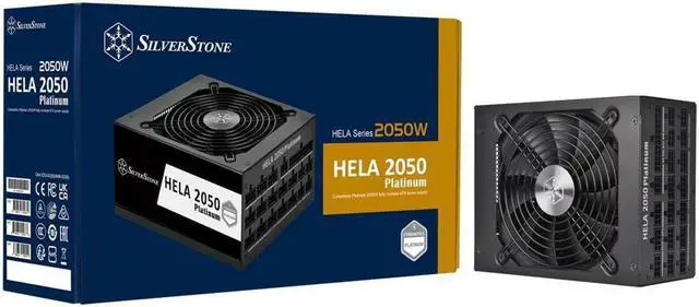 Alt view image 8 of 8 - Silverstone HELA 2050 Platinum Cybenetics Platinum Certified 2050W ATX Power Supply