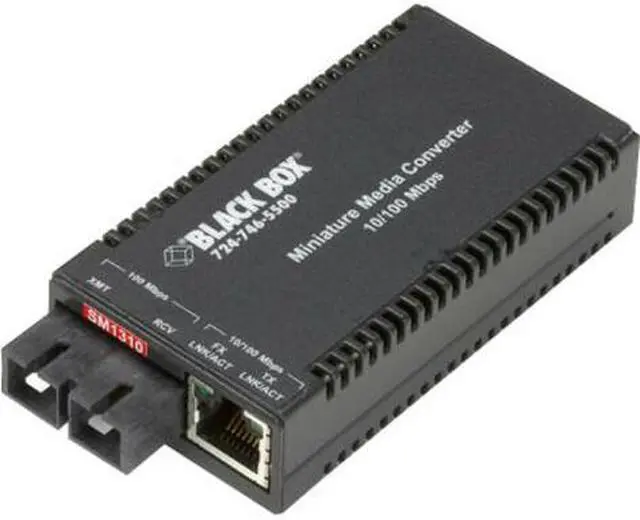 Alt view image 4 of 4 - Black Box Multipower Miniature Transceiver/Media Converter