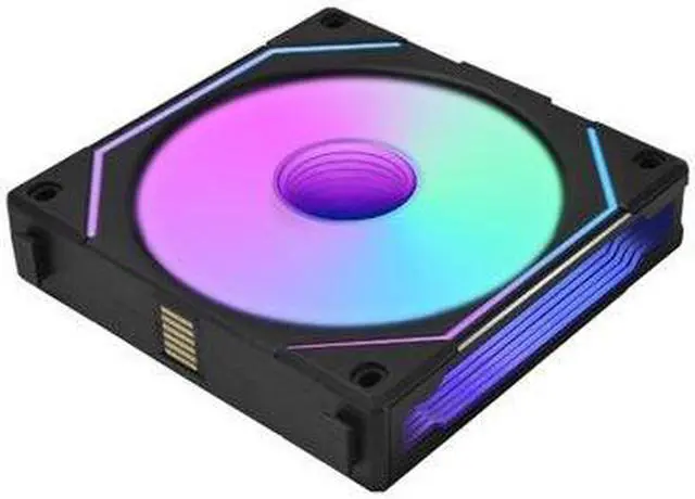 Alt view image 8 of 8 - LIAN LI UNI FAN SL INFINITY 120 RGB BLACK  REVERSE BLADE VERSION ---UF-RSLIN120-1B (No controller included)