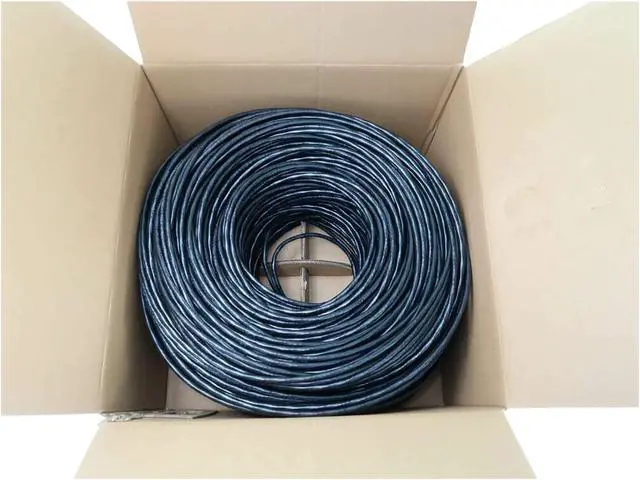 Alt view image 2 of 8 - Tripp Lite 1000ft Cat6a 10G Solid Core UTP Ethernet Cable Black N22301KBK