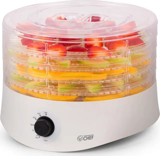 Alt view image 2 of 2 - Commercial Chef Food Dehydrator, Dehydrator for Food and Jerky, Freeze Dryer, CCD100W6, 280 Watts, White
