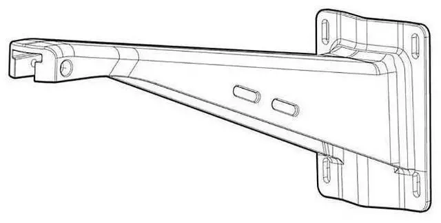 Alt view image 2 of 4 - HPE Aruba Long Mount Kit v2 - Network device mounting kit - pole mountable, wall mountable - outdoor