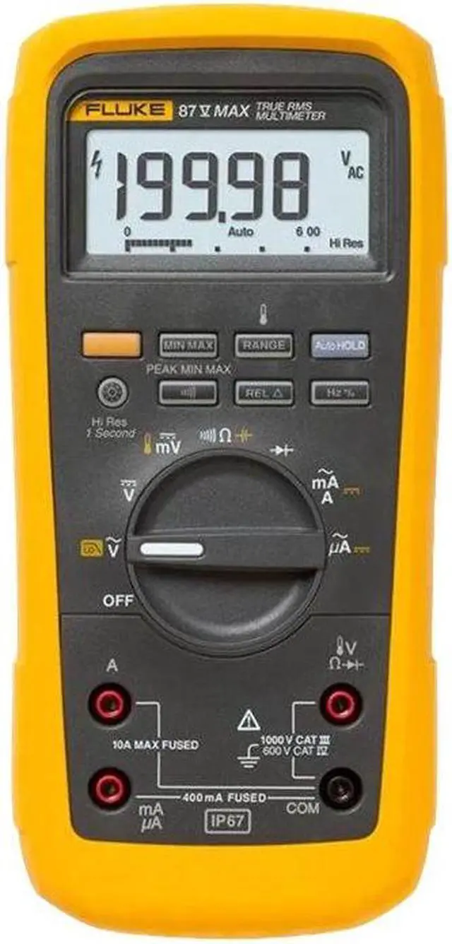 Alt view image 2 of 10 - INDUSTRIAL TRUE RMS HEAVY DUTY MULTIMETER FLUKE-87V-MAX INDUSTRIAL