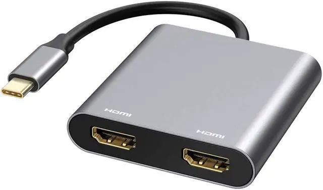 Alt view image 2 of 3 - 4XEM USB C Dock 2 X HDMI USB 2.0 USB C Power Delivery 4K 4XUSBCHUB07