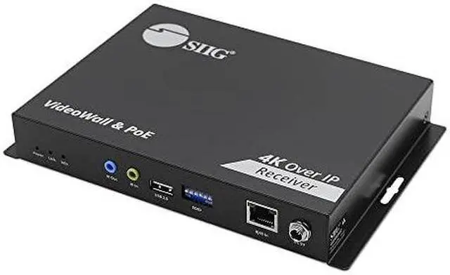 Alt view image 6 of 13 - SIIG 4K 60Hz 18Gbps HDMI over IP Matrix Decoder RX 394ft CE-H27G11-S1 Brown Box