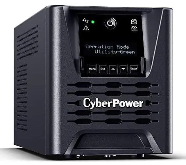 Alt view image 2 of 16 - CyberPower PR750LCD3C Smart App Sinewave UPS Systems - 750VA/750W, 100 - 125 VAC, NEMA 5-15P, Tower, Sine Wave, 6 Outlets, LCD, PowerPanel® Business
