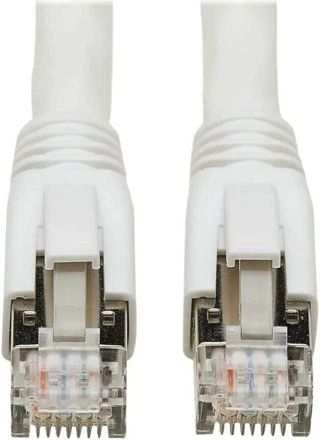 Alt view image 2 of 2 - Tripp Lite Cat8 40G Snagless SSTP Ethernet Cable RJ45 M/M PoE White 2 ft. 0.6 m N272F02WH