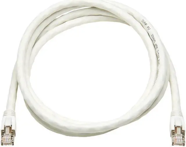 Alt view image 2 of 6 - Eaton Tripp Lite Series Cat8 40G Snagless SSTP Ethernet Cable RJ45 M/M PoE White 7 ft. 2.1 m