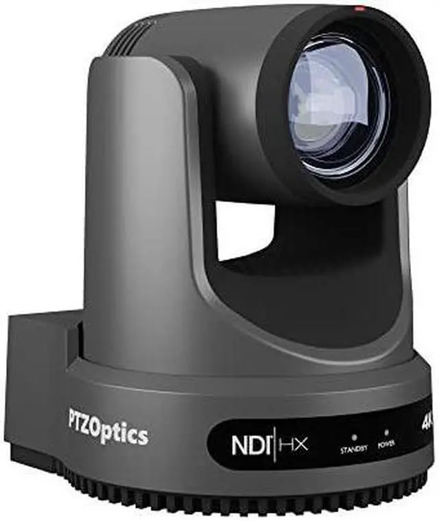 Alt view image 5 of 12 - PTZOptics Move 4K 12X Optical Zoom Camera (White)