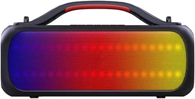Alt view image 3 of 3 - Supersonic Bluetooth Portable Rechargeable Speaker with RGB Light Panel IQ-3535RGB
