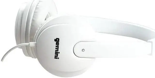 Alt view image 3 of 12 - Gemini DJX-200 Professional DJ Headphones White