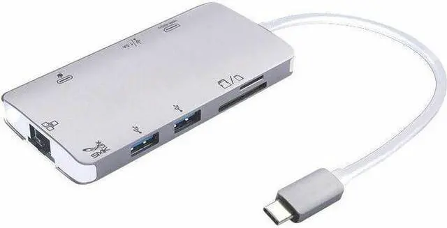 Alt view image 5 of 10 - SMK-Link VP6920-2 USB-C Multi-Port Docking Station VP69202