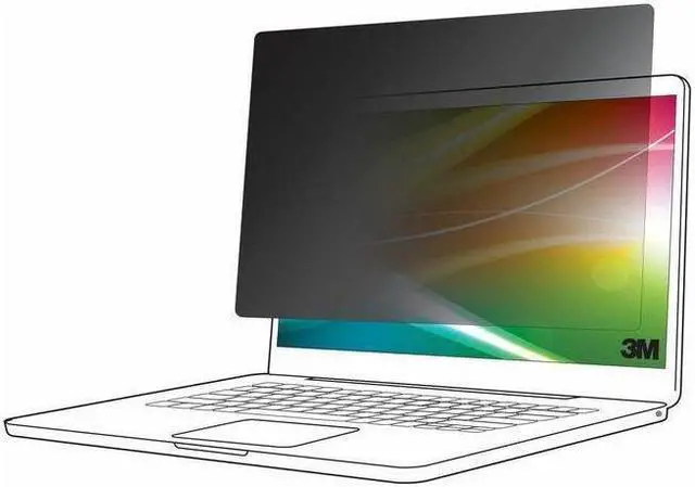 Alt view image 2 of 7 - 3M Bright Screen Privacy Filter for Dell Multi-line Laptops 15.6" 16:10 BPNDE003
