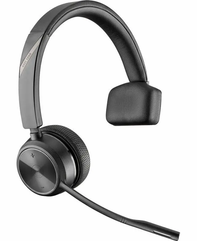 Alt view image 3 of 7 - Poly Savi 7210 Office Headset - Mono - Wireless - DECT 6.0 - 393.7 ft - On-ear - Monaural - Ear-cup - Noise Cancelling, Omni-directional Microphone - Noise Canceling - Black