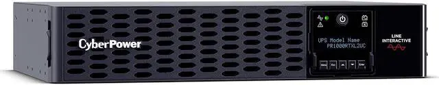 Alt view image 2 of 2 - CyberPower PR1000RTXL2UC Smart App Sinewave UPS Systems - 1000VA/1000W, 120 VAC, NEMA 5-15P, 2U, Rack / Tower, Sine Wave, 8 Outlets, LCD, PowerPanel® Business