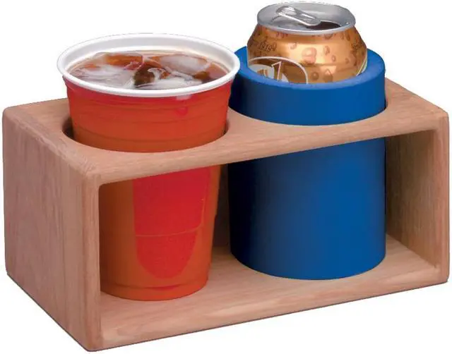 Alt view image 5 of 6 - Whitecap 62612 Teak Two Insulted Drink Rack