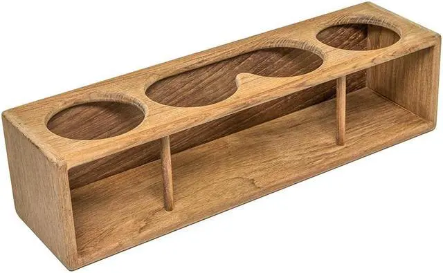 Alt view image 3 of 5 - Whitecap Four Drink/Binocular Rack - Teak