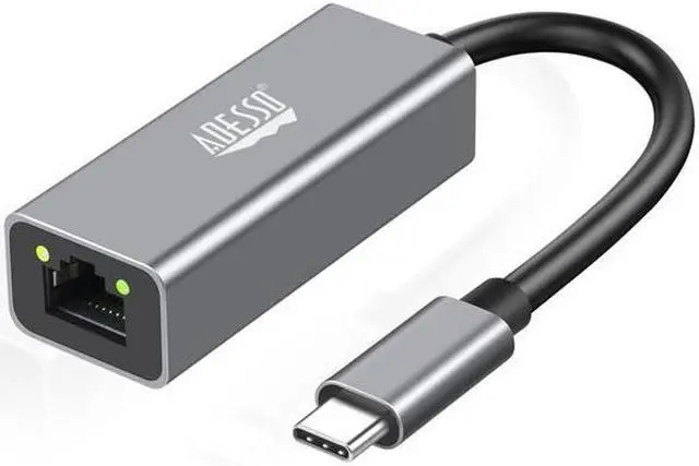 Alt view image 6 of 6 - Adesso USB-C to Ethernet Network Adapter Model AUH-5100
