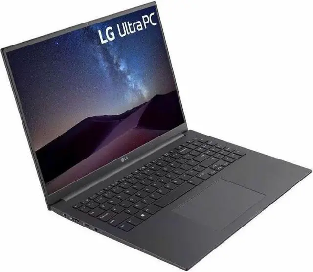 Alt view image 9 of 11 - LG Ultra PC U 16U75R-Q.APC7U1 16" Notebook - WUXGA - 1920 x 1200 - Intel Core i7 13th Gen i7-1355U Deca-core (10 Core) - 16 GB Total RAM - 16 GB On-board Memory - 1 TB SSD - Charcoal Gray - Intel