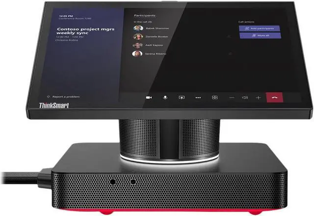 Alt view image 2 of 16 - Lenovo ThinkSmart Hub 11H1 Video Conference Equipment Audio Line In USB Gigabit Ethernet Wireless LAN Internal Speaker 11H1000KUS