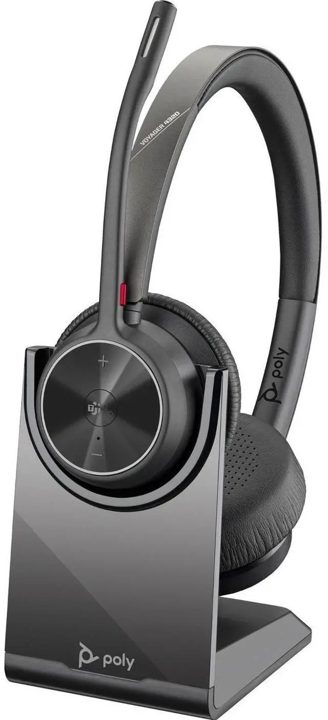 Alt view image 7 of 19 - Poly Voyager 4320-M Microsoft Teams Certified Headset with charge stand