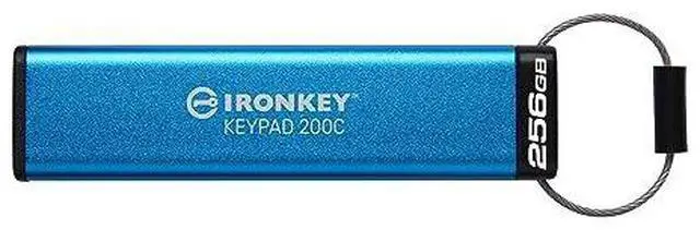 Alt view image 2 of 13 - IronKey Keypad 200 512GB USB 3.2 Gen 1 Type C Flash Drive IKKP200C512GB