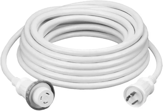 Alt view image 4 of 5 - HUBBELL HBL61CM03W 30A 25 FOOT WHITE SHORE CORD