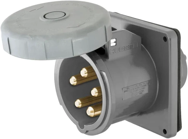 Alt view image 3 of 4 - Hubbell M5100B7R 100A 480V 5W Shore Power Inlet