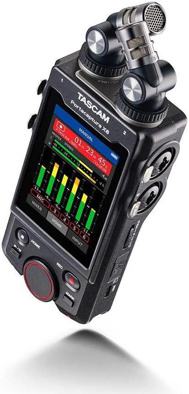 Alt view image 13 of 20 - Tascam Portacapture X8 High Resolution 6-Input / 6-Track Handheld Adaptive Multitrack Recorder