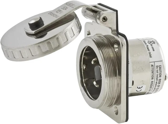 Alt view image 3 of 3 - HBL503SS Hubbell HBL503SS Inlet Round 50A 125V
