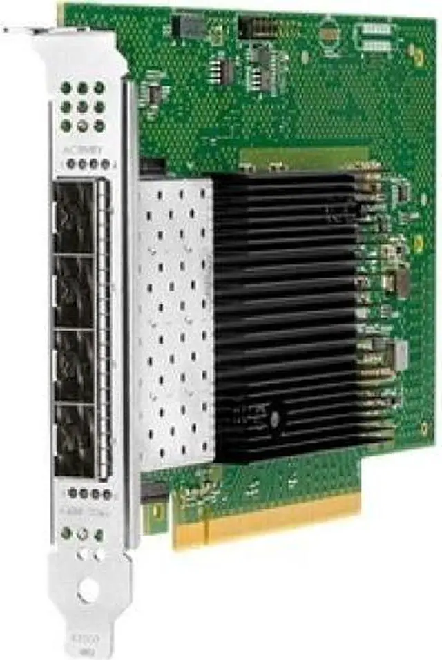 Alt view image 7 of 7 - HPE Intel E810-XXVDA4 Ethernet 10/25GB 4-Port SFP28 Adapter For HPE (P08458-B21) - PCI Express 4.0 x16 - 3.13 GB/s Data Transfer Rate - 4 Port(s) - Optical Fiber - 25GBase-X - SFP28 - Plug-in Card