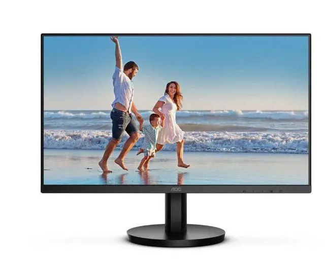 Alt view image 9 of 20 - AOC 24B3HM 24" Class Full HD LED Monitor - 16:9 - Black - 23.8" Viewable - Vertical Alignment (VA) - LED Backlight - 1920 x 1080 - 16.7 Million Colors - Adaptive Sync - 250 Nit - 4 ms - 75 H