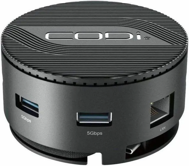 Main image of CODi Centro M3 7 Port USB-C Docking Station - Charging Capability - USB Type C - 4K @ 60Hz - 3840 x 2160 - 3 x USB Ports - 3 x USB Type-A Ports - USB Type-A - USB Type-C - 1 x RJ-45 Ports - Network (R