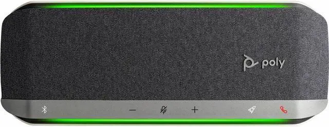 Alt view image 7 of 7 - HP Poly Sync 40+ Speakerphone - USB - Microphone - Battery - Silver