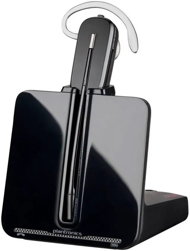 Alt view image 8 of 16 - Poly CS540A DECT 1920-1930 MHz Headset TAA - Mono - Wireless - DECT 6.0 - 393.7 ft - Over-the-ear, Over-the-head - Monaural - In-ear - Noise Cancelling Microphone - Noise Canceling - Black - TAA Compl