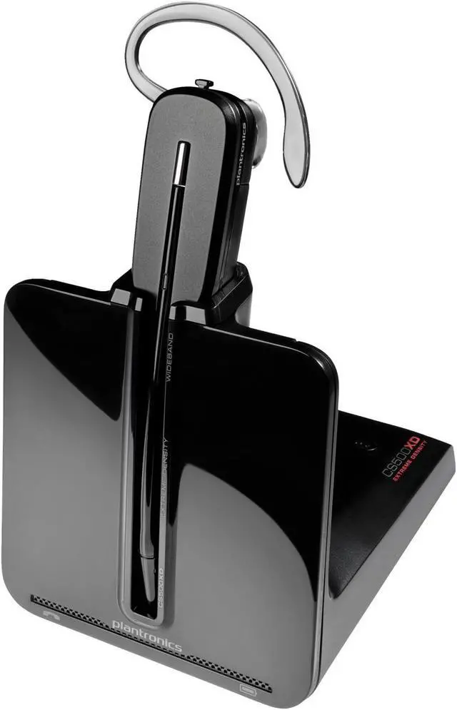 Alt view image 3 of 4 - Poly CS540 XD Extra Density Convertible Headset TAA - Mono - Wireless - DECT - 350 ft - 20 Hz - 20 kHz - Over-the-ear, Over-the-head - Monaural - Outer-ear - Noise Cancelling Microphone - Black - TAA