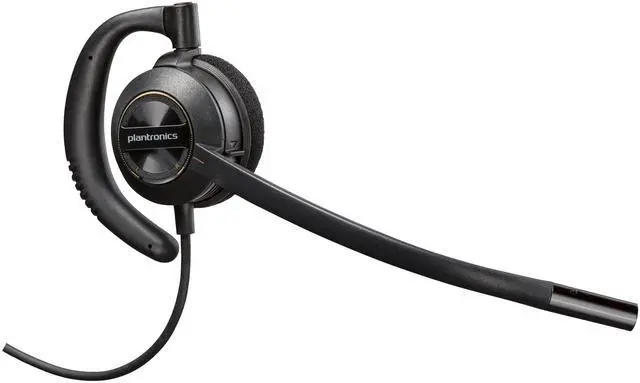 Alt view image 2 of 3 - Poly EncorePro 520V Voice Tube Microphone with Quick Disconnect Binaural Headset TAA - Stereo - Mini-phone (3.5mm) - Wired - 20 Hz - 10 kHz - Over-the-head, On-ear - Binaural - Supra-aural - 2.58 ft C