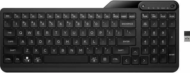 Alt view image 9 of 17 - HP 475 Dual-Mode Wireless Keyboard