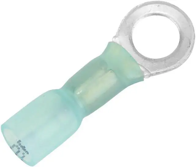 Alt view image 2 of 3 - Pacer 16-14 AWG Heat Shrink Ring Terminal - 1/4" Stud Size - 100 Pack