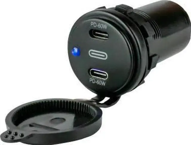 Alt view image 2 of 3 - Sea-Dog Dual USB-C Power Socket